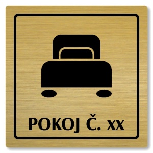 Pokoj, 80x80mm, zlatá, Arizona